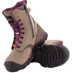Pilote & Filles Safety Equipment|Safety Shoes<Women's PF648 Steel Toe Waterproof Safety Boots Grey