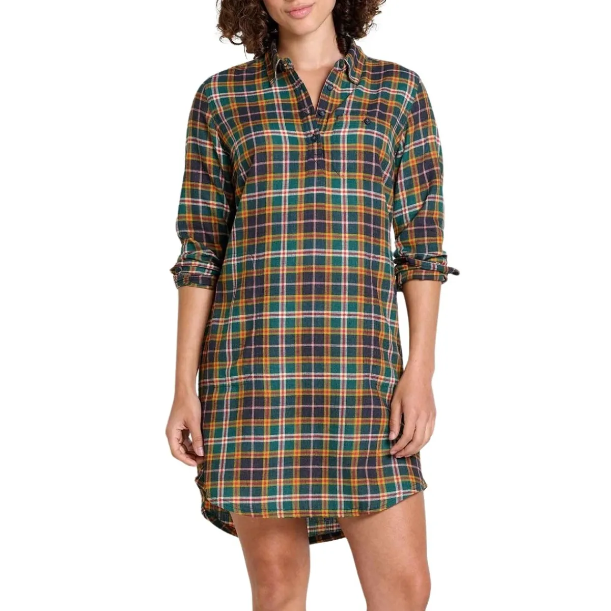 Toad and Co. Sweaters|Shirts<Women's Re-Form Long Sleeve Flannel Shirtdress