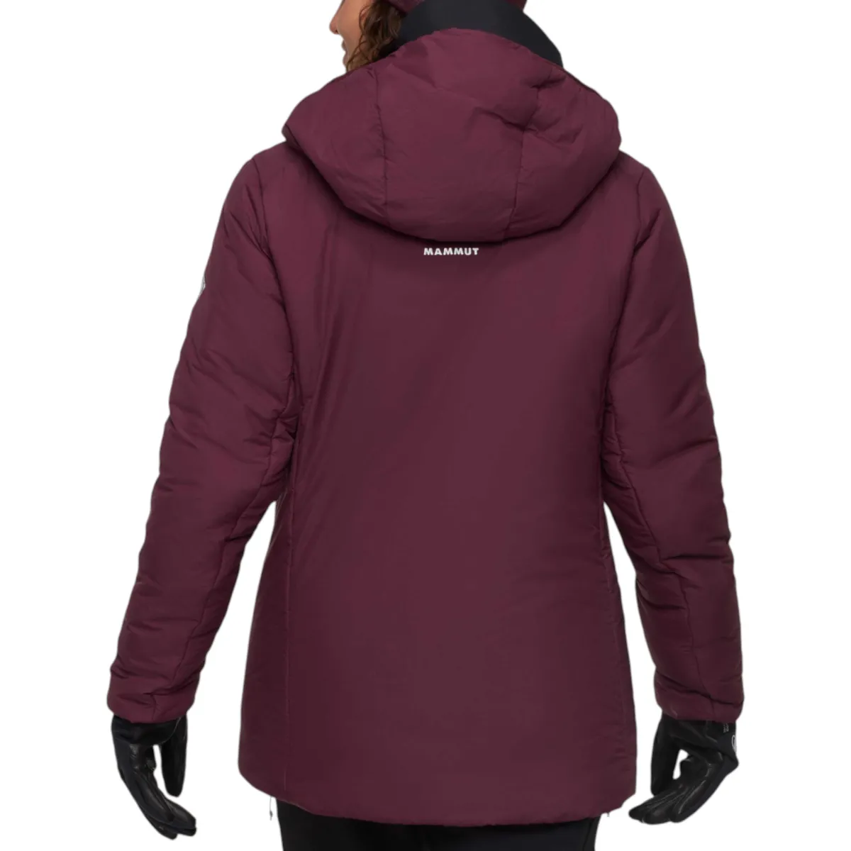 Mammut Insulated Jackets|Windbreaker Jackets<Women's Rime Pro Belay IN Hooded Jacket Vin / Black