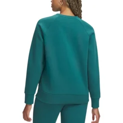 Under Armour Sweaters|Shirts<Women's Rival Fleece Crew Rack Green / White