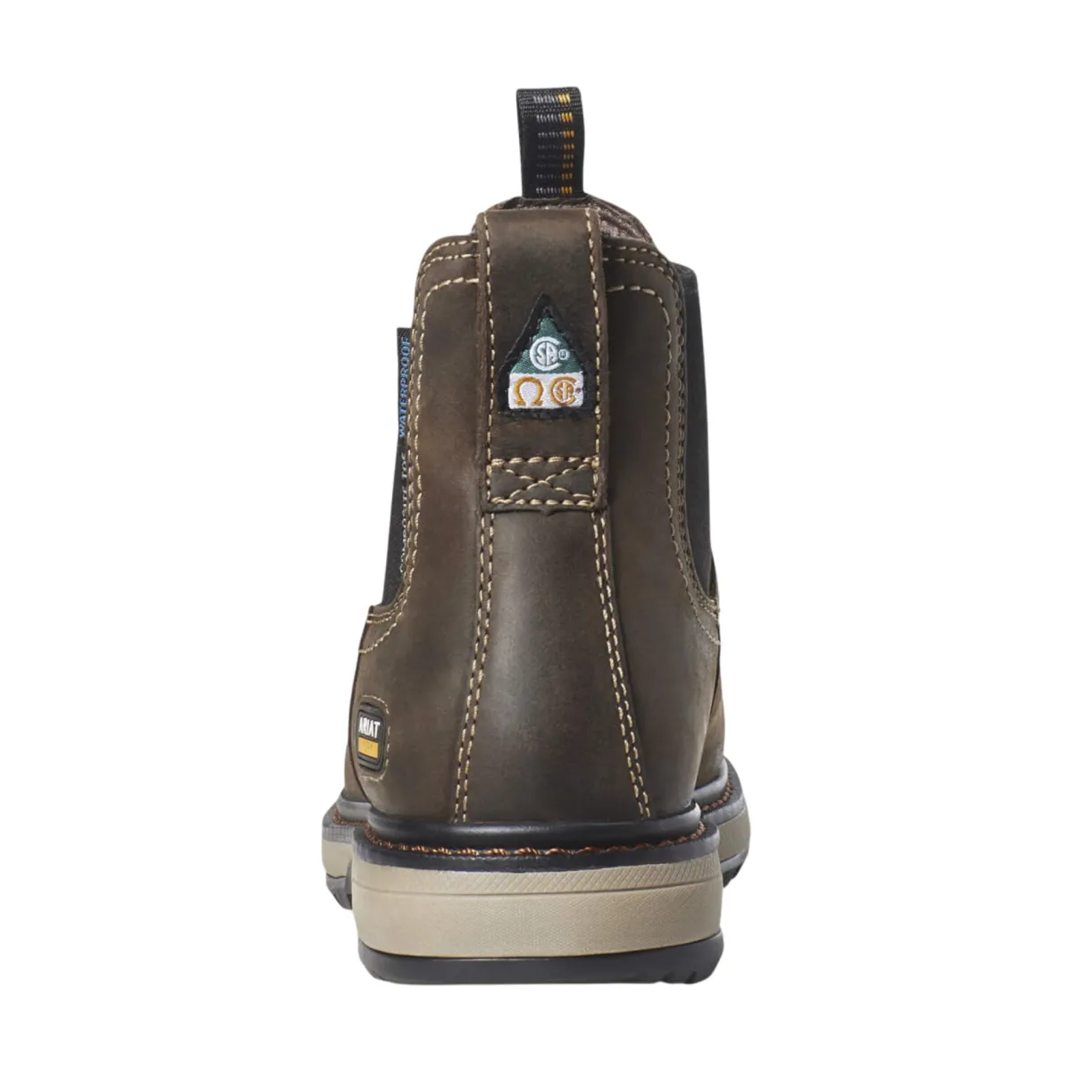 Ariat Safety Equipment|Safety Shoes<Women's Riveter Chelsea Waterproof Leather Boots Dark Brown