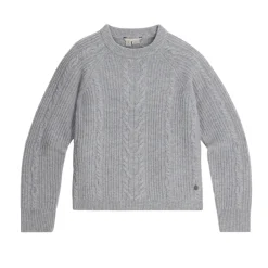 Royal Robbins Sweaters|Shirts<Women's Rockcraft Cable Crew Pelican Htr
