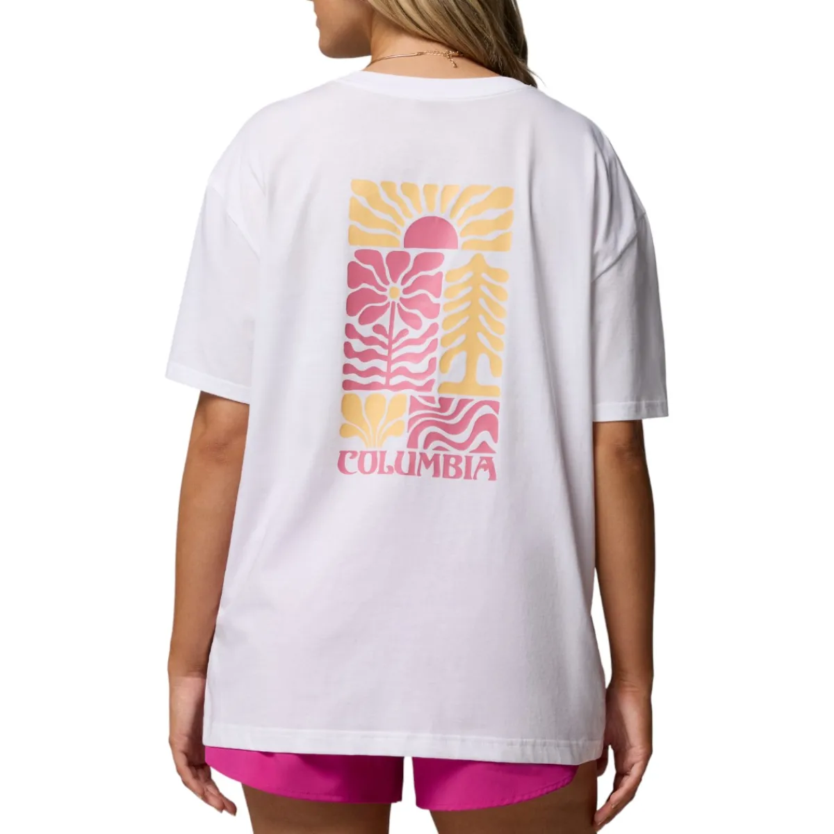 Columbia Sweaters|Shirts<Women's Rolling Bend™ Graphic Oversized T-Shirt White, Floral Groove