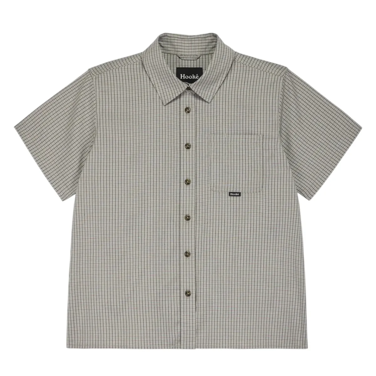 Hooké Waders And Wading Boots|Fishing Shirts And T-Shirts<Women's Short Sleeve Woven Shirt Light Grey