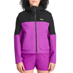 Chlorophylle Insulated Jackets|Windbreaker Jackets<Women's Tofino Waterproof Vest Vibrant Purple / Pure Black