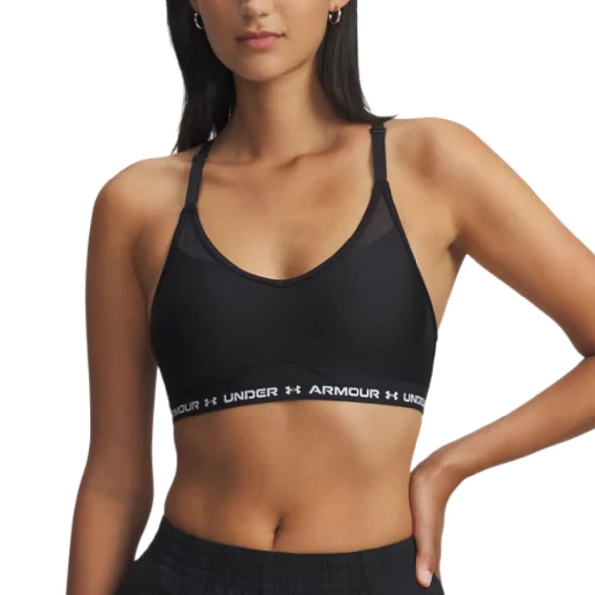Under Armour Boxers And Panties|Shirts And Sports Bras<Women's UA Cross Back Sports Bra Ultimate Black / White
