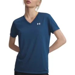 Under Armour Sweaters|Shirts<Women's UA Tech V-Neck T-Shirt Wham Blue / White