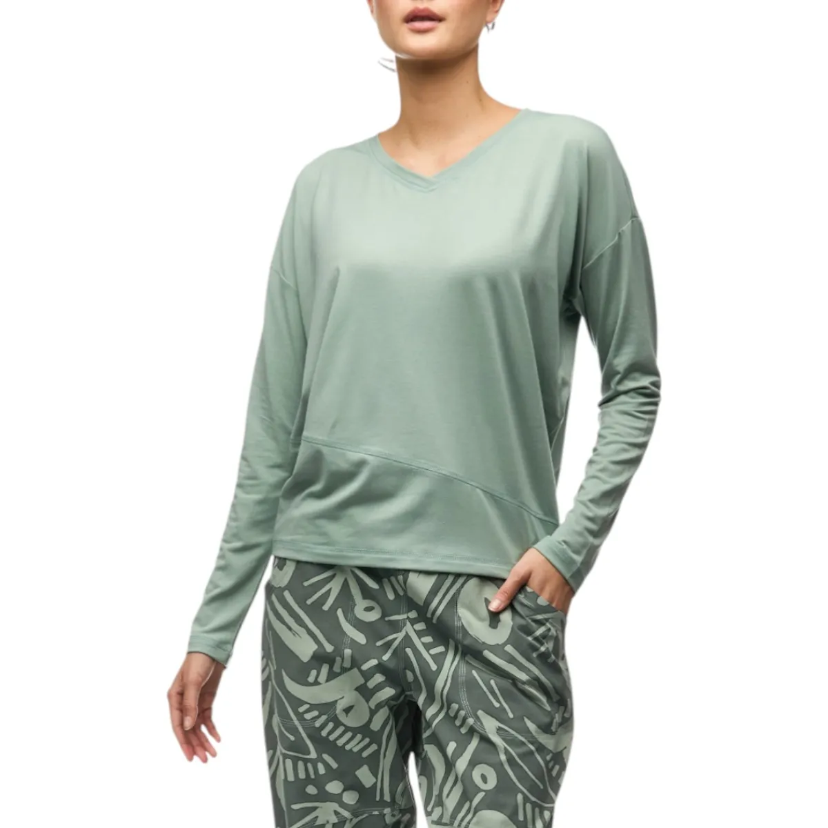 Indyeva Sweaters|Shirts<Women's VELOZ Long Sleeve Shirt Rosemary