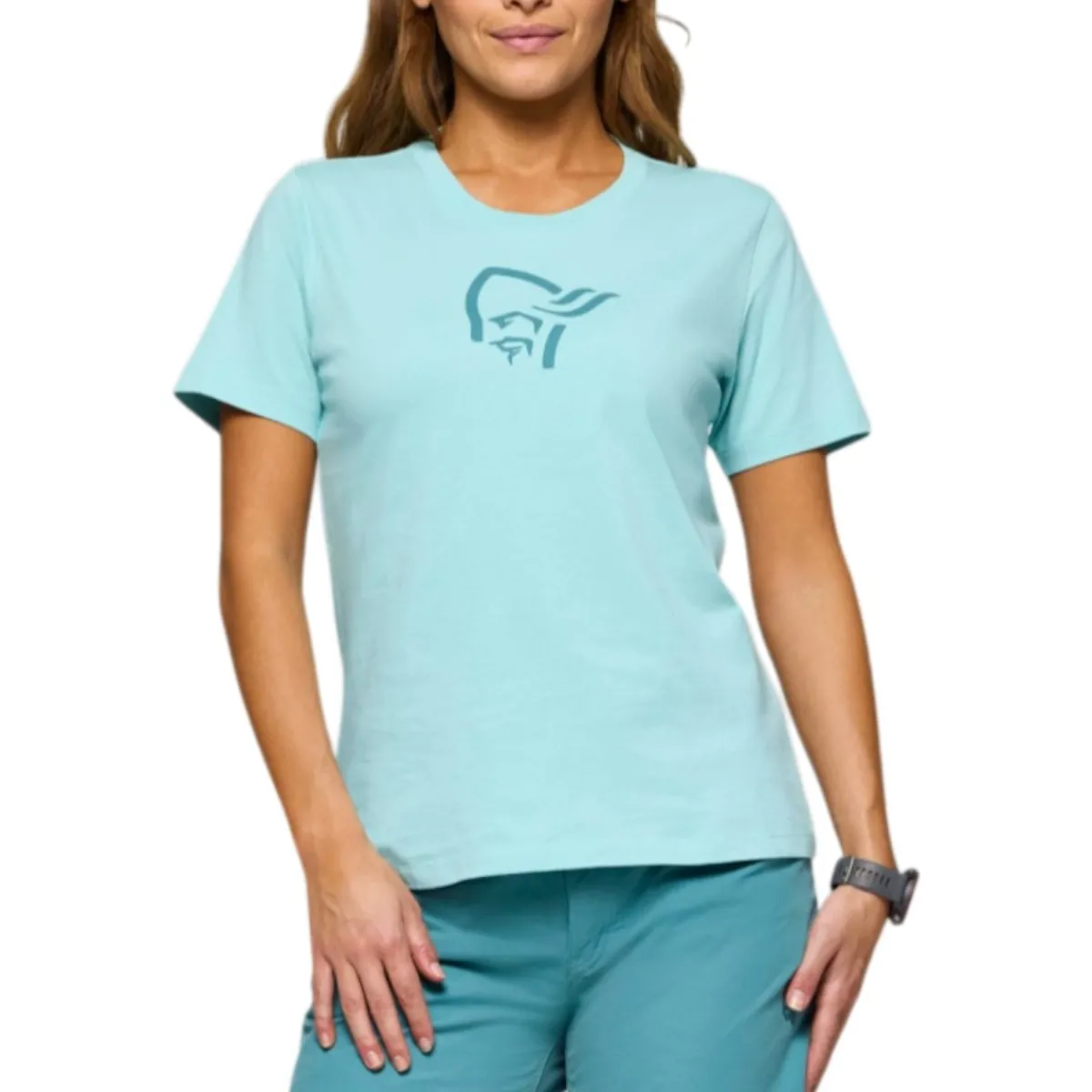 Norrøna Sweaters|Shirts<Women's 29 Viking Cotton T-Shirt Aqua Haze