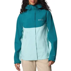 Columbia Insulated Jackets|Windbreaker Jackets<Women's Wahkeena Falls 3L Shell Jacket River Blue, Spray