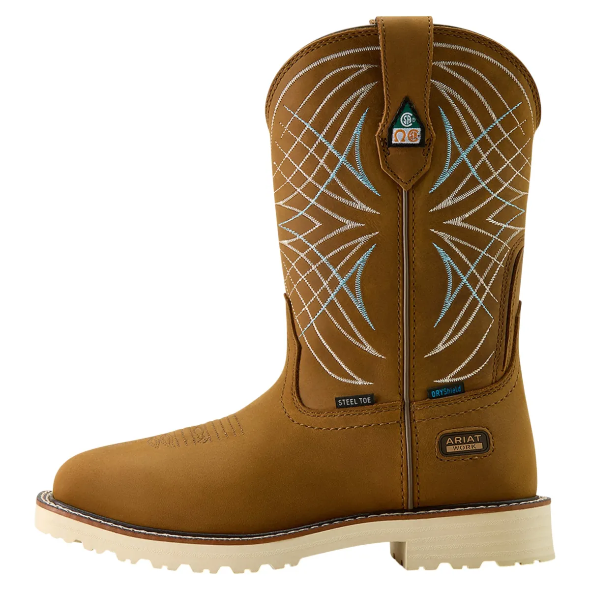 Ariat Safety Equipment|Safety Shoes<Women's Western Activator Wide Square Toe Waterproof Leather Boots Dusted Brown