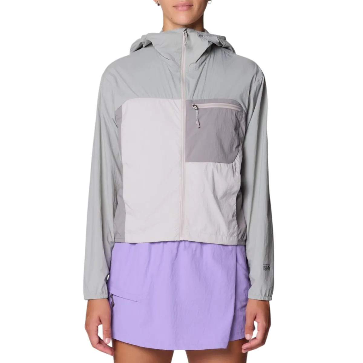 Mountain Hardwear Insulated Jackets|Windbreaker Jackets<Women's Wind Veil™ Hooded Jacket Half Moon Grey