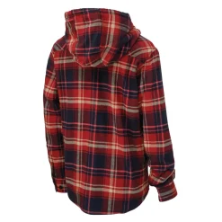 Tough Duck Safety Equipment|Safety Shoes<Women's WS12 Plush Pile-Lined Flannel Red/Navy