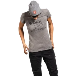 Dovetail Workwear Safety Equipment|Safety Shoes<Work Like A Mother Graphic T-Shirt Grey